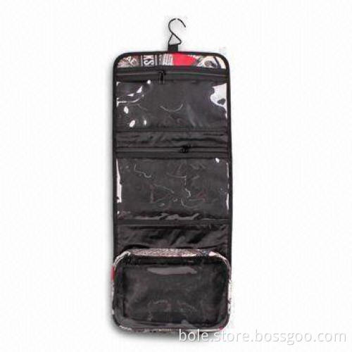 Full Printed Toilet Bag, Hook Hanging, Multiple-pocket for Storage, OEM and ODM Orders Welcomed